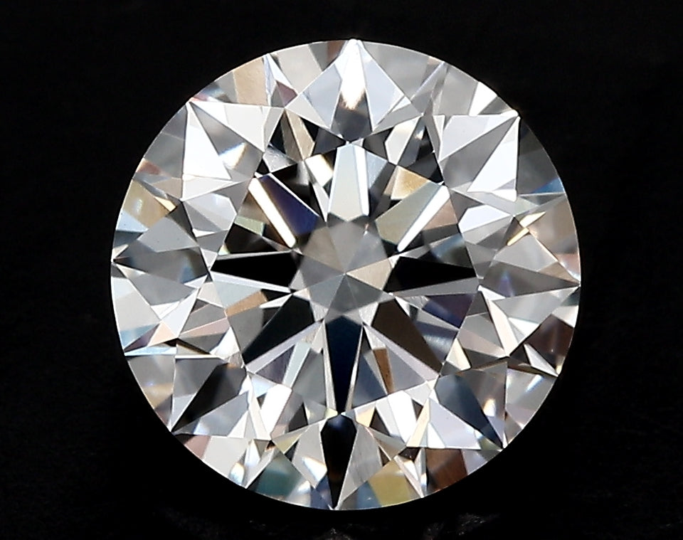 0.93 Carat Round Lab Diamond with  Cut Diamond in 14KT  view 1
