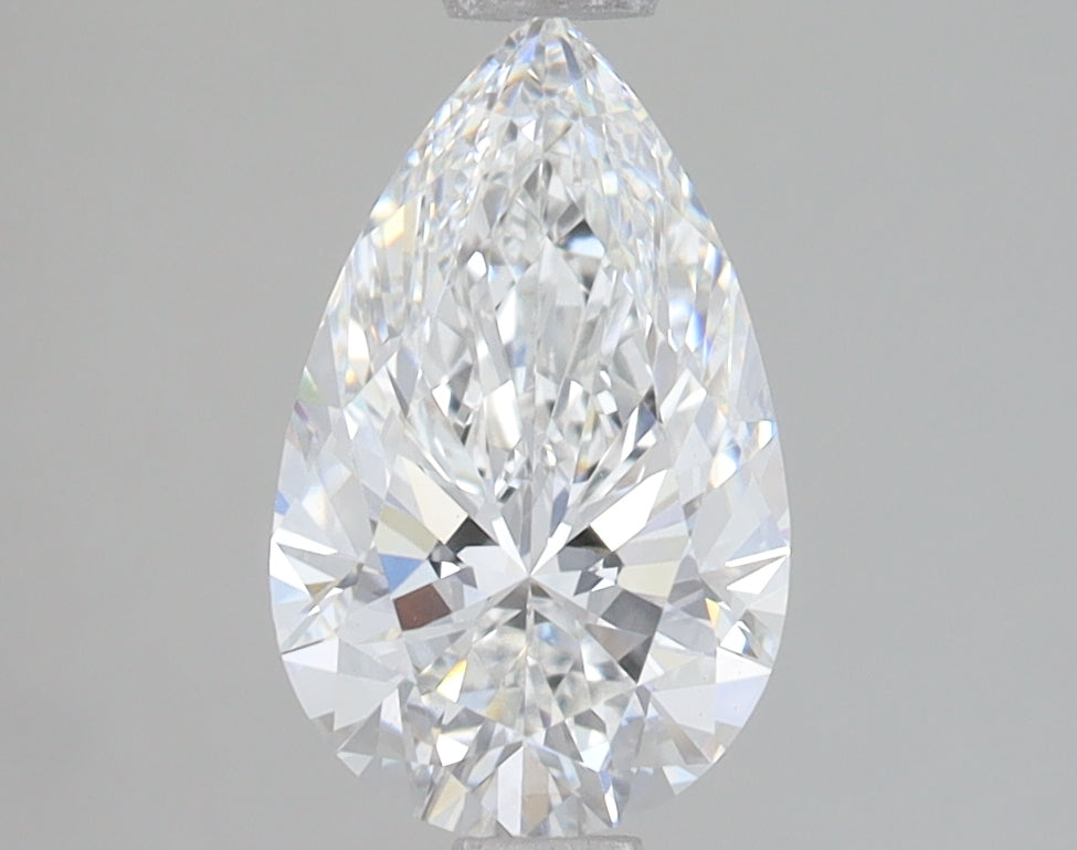 1.59 Carat Pear Lab Diamond with  Cut Diamond in 14KT  view 1
