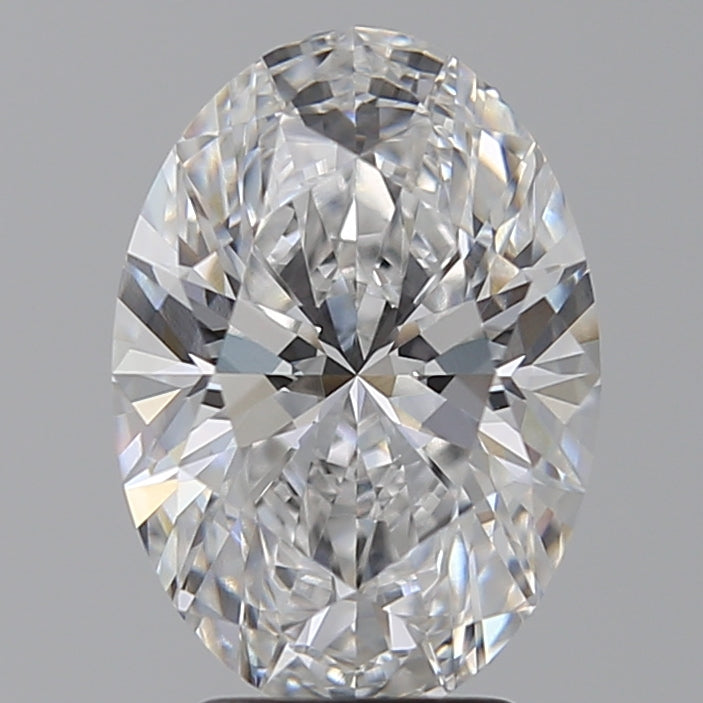 3.59 Carat Oval Lab Diamond with  Cut Diamond in 14KT  view 1
