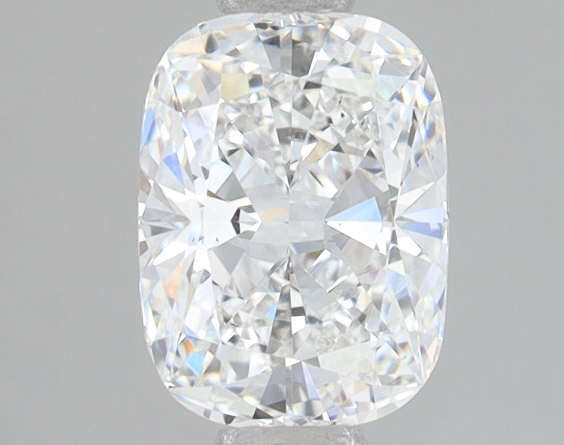 1.53 Carat Cushion Lab Diamond with  Cut Diamond in 14KT  view 1
