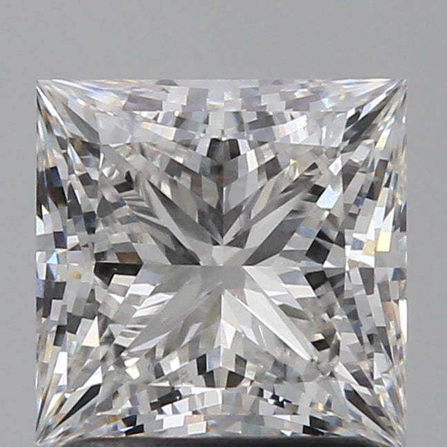 1.76 Carat Princess Lab Diamond with  Cut Diamond in 14KT  view 1
