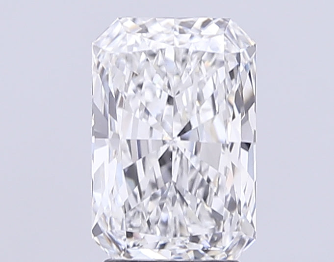 3.09 Carat Radiant Lab Diamond with  Cut Diamond in 14KT  view 1
