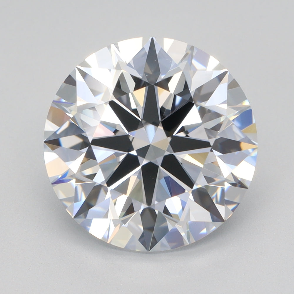 3.72 Carat Round Lab Diamond with  Cut Diamond in 14KT  view 1
