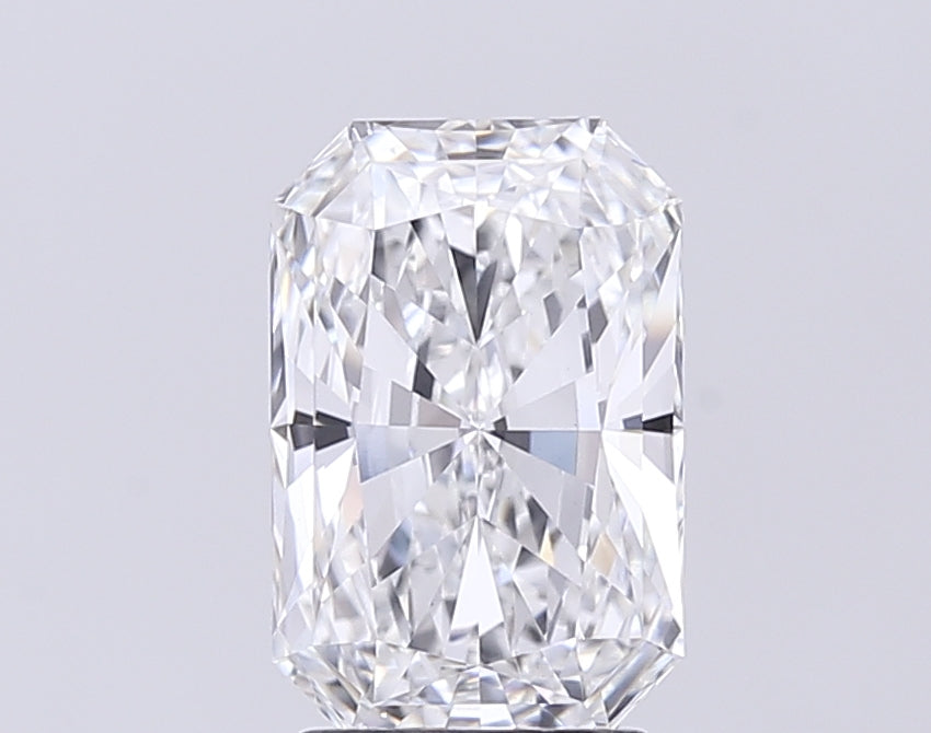 3.05 Carat Radiant Lab Diamond with  Cut Diamond in 14KT  view 1
