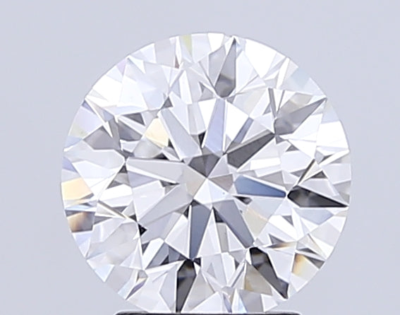 3.01 Carat Round Lab Diamond with  Cut Diamond in 14KT  view 1
