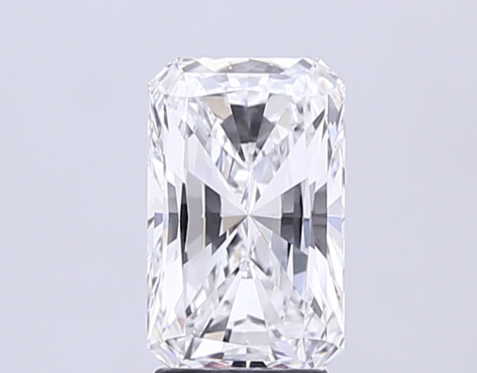 3.02 Carat Radiant Lab Diamond with  Cut Diamond in 14KT  view 1

