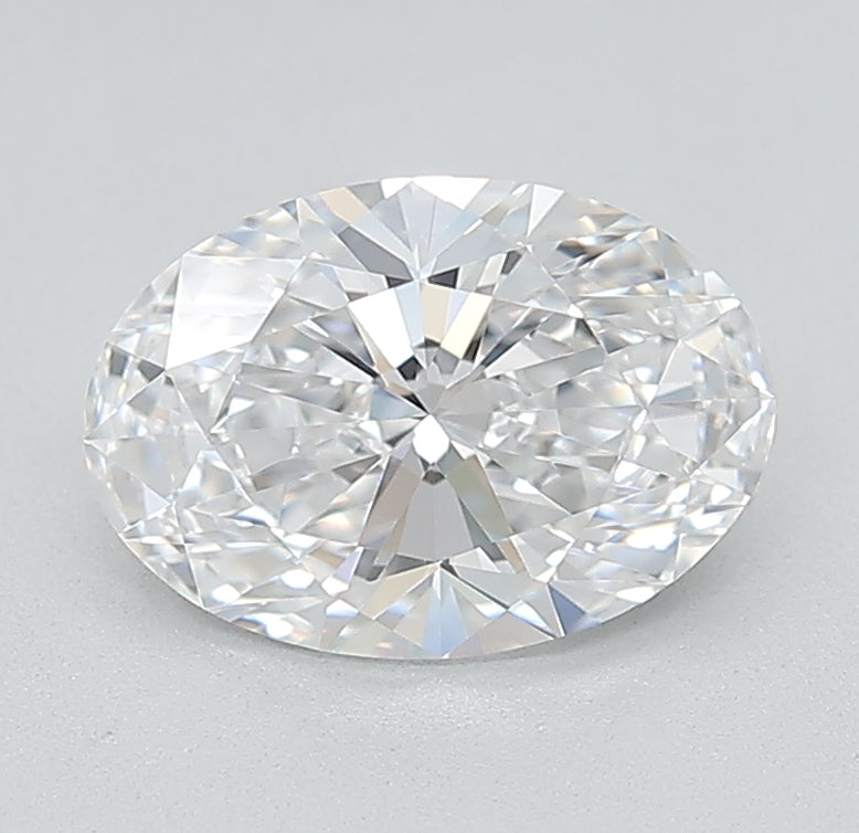 1.48 Carat Oval Lab Diamond with  Cut Diamond in 14KT  view 1
