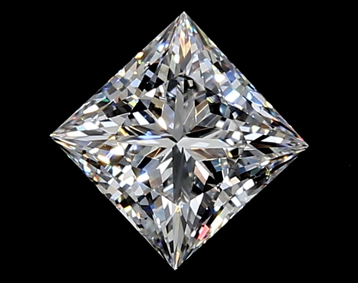 2.01 Carat Princess Lab Diamond with  Cut Diamond in 14KT  view 1
