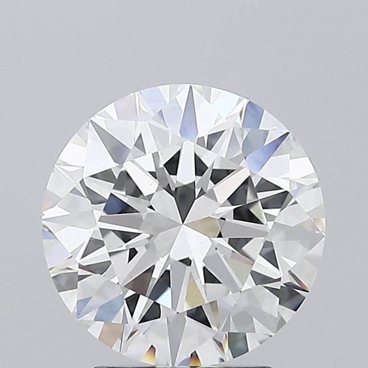 2.61 Carat Round Lab Diamond with  Cut Diamond in 14KT  view 1
