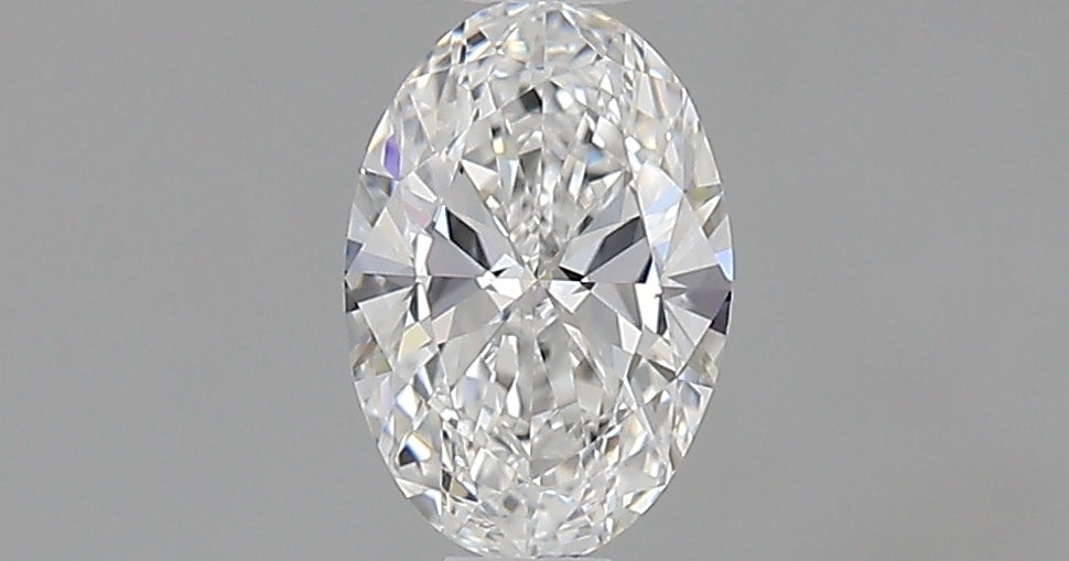 0.5 Carat Oval Natural Diamond with  Cut Diamond in 14KT  view 1
