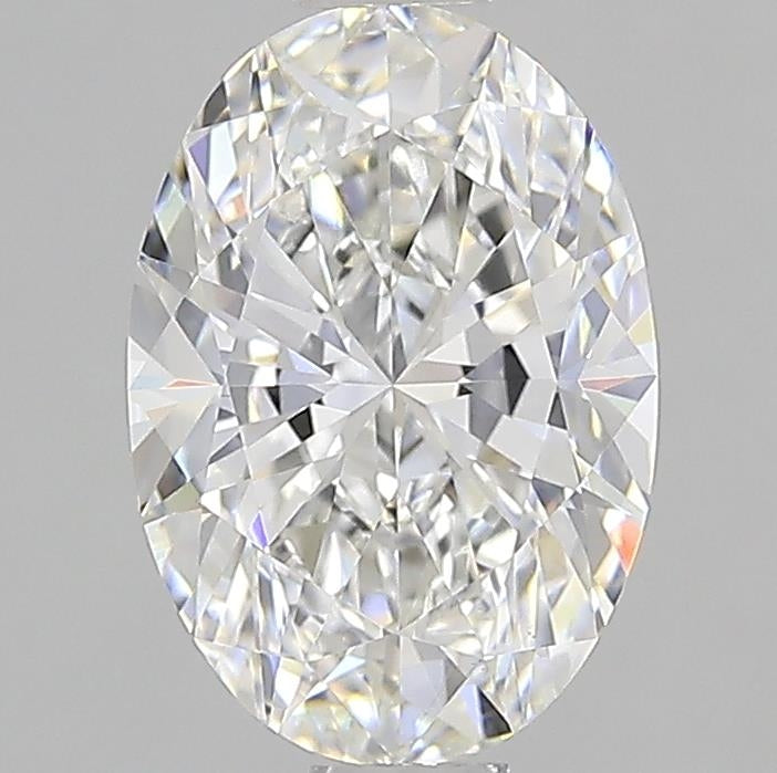 3.09 Carat Oval Lab Diamond with  Cut Diamond in 14KT  view 1
