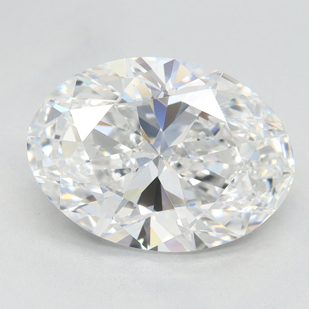 2.5 Carat Oval Lab Diamond with  Cut Diamond in 14KT  view 1
