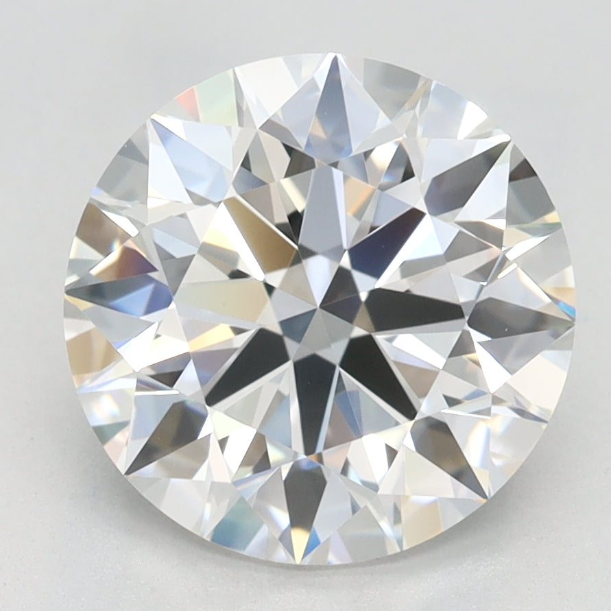 2.68 Carat Round Lab Diamond with  Cut Diamond in 14KT  view 1
