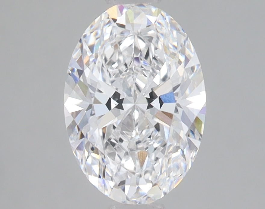 1.56 Carat Oval Lab Diamond with  Cut Diamond in 14KT  view 1
