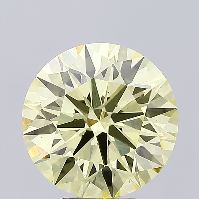 6.03 Carat Round Lab Diamond with  Cut Diamond in 14KT  view 1
