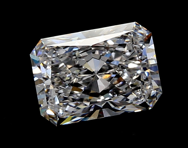 5.09 Carat Radiant Lab Diamond with  Cut Diamond in 14KT  view 1

