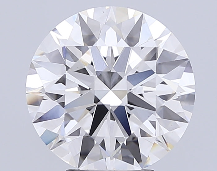 5.08 Carat Round Lab Diamond with  Cut Diamond in 14KT  view 1
