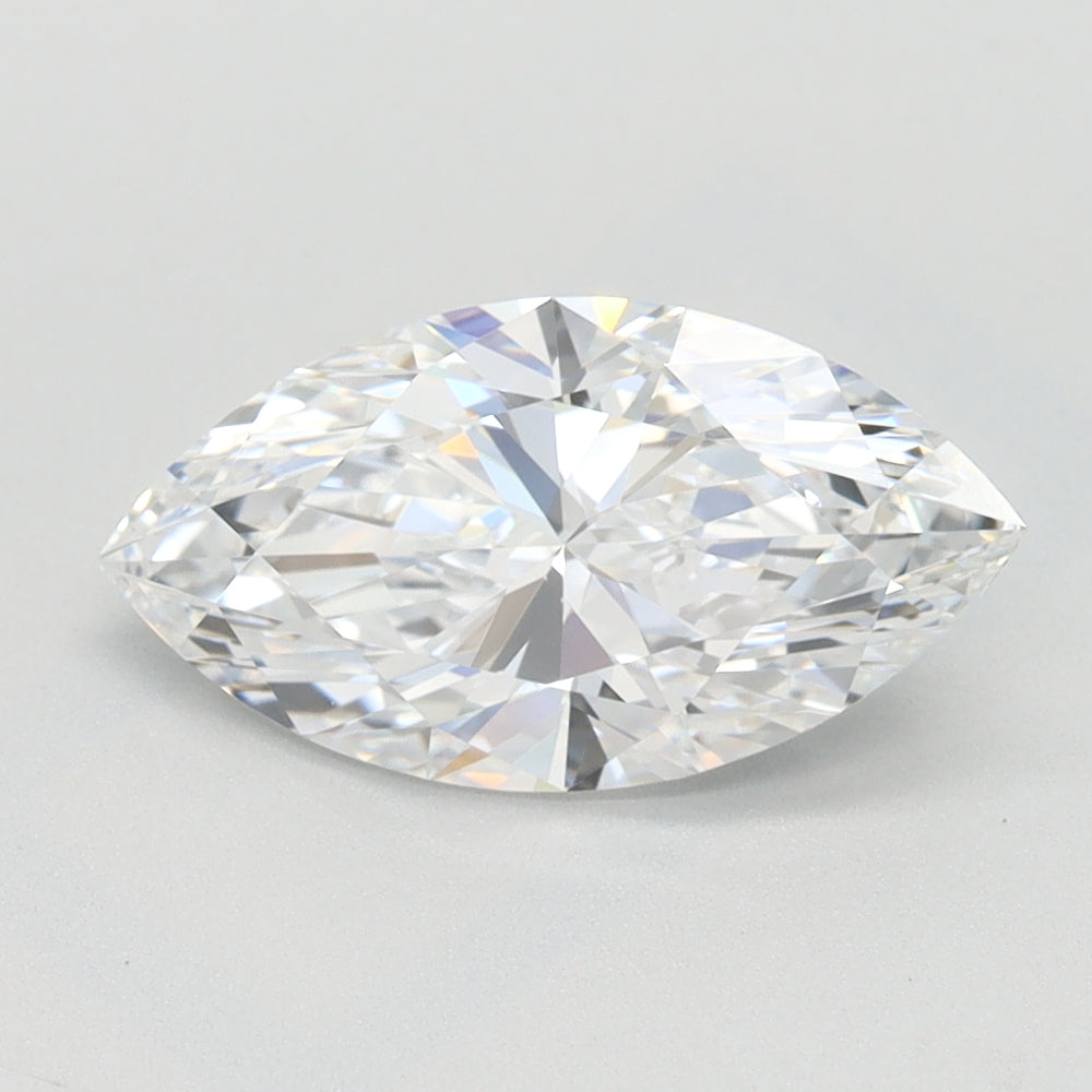 1.51 Carat Marquise Lab Diamond with  Cut Diamond in 14KT  view 1
