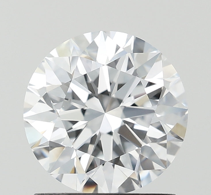 1.26 Carat Round Lab Diamond with  Cut Diamond in 14KT  view 1
