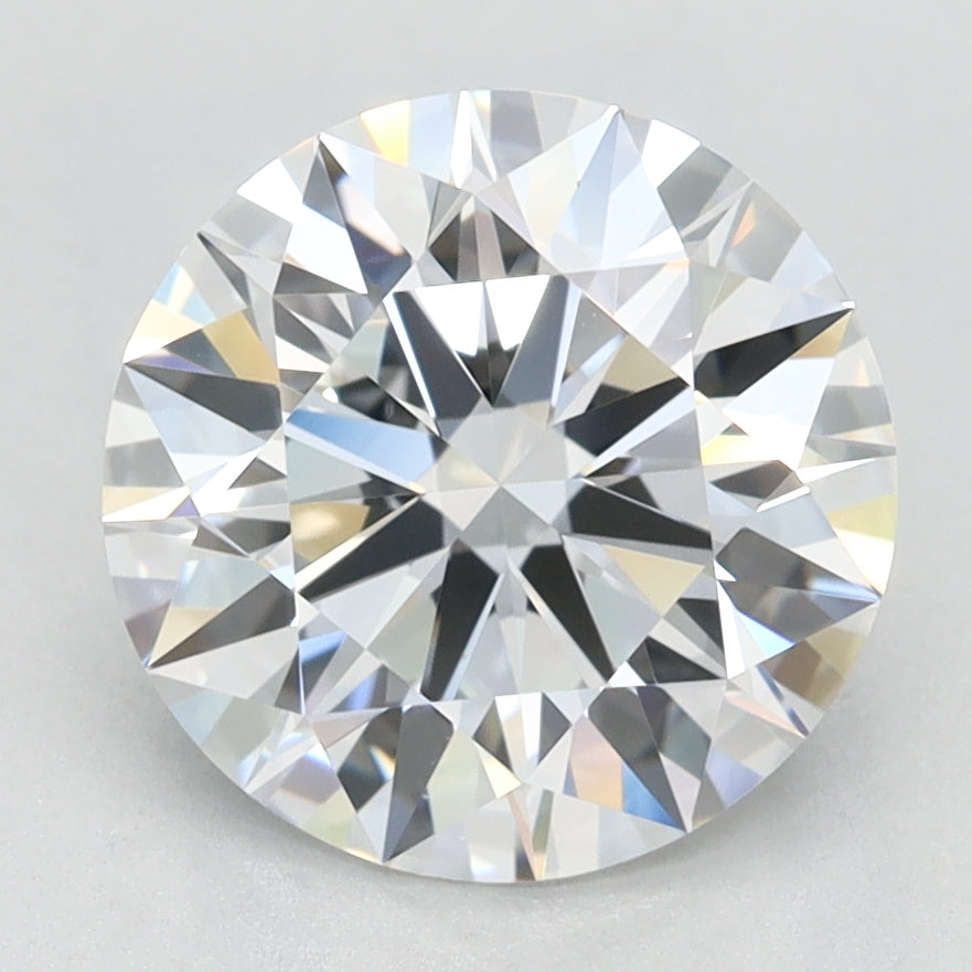 2.31 Carat Round Lab Diamond with  Cut Diamond in 14KT  view 1
