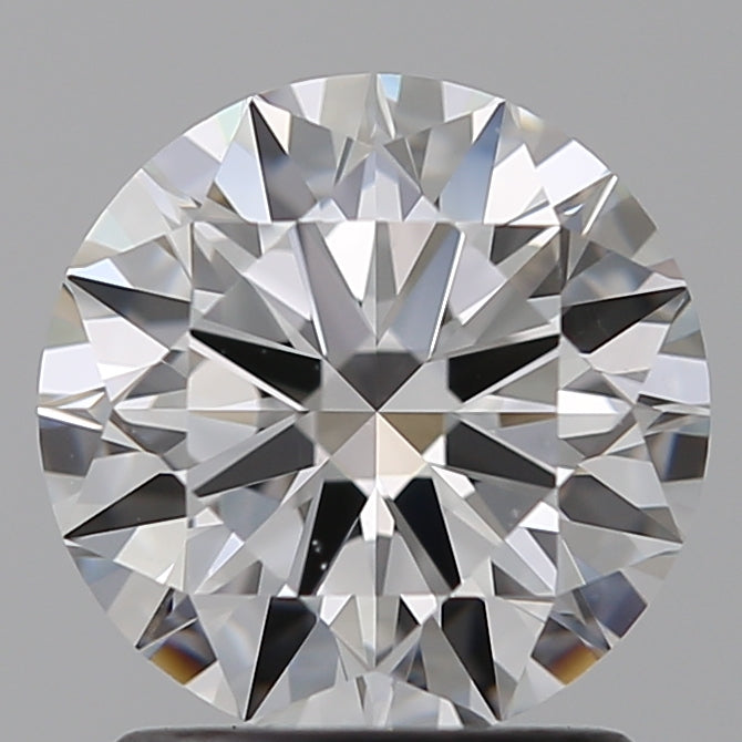 1.51 Carat Round Lab Diamond with  Cut Diamond in 14KT  view 1

