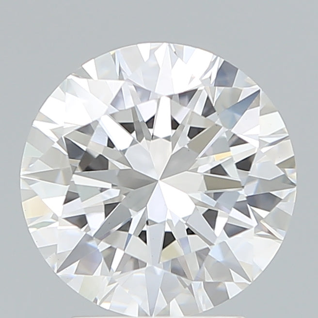 3.02 Carat Round Lab Diamond with  Cut Diamond in 14KT  view 1
