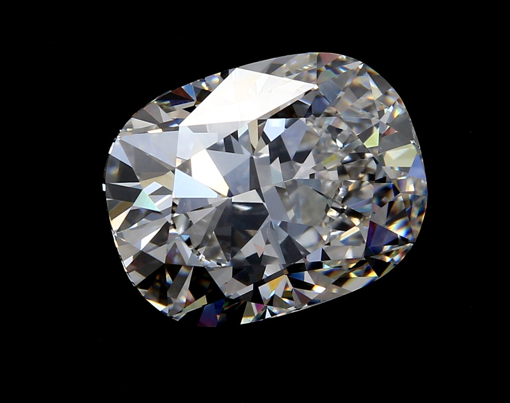 3.09 Carat Cushion Lab Diamond with  Cut Diamond in 14KT  view 1
