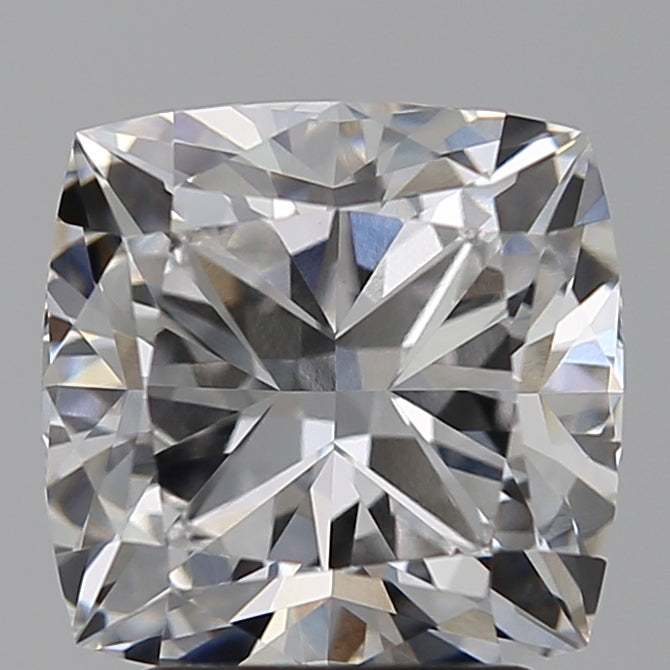 3.05 Carat Cushion Lab Diamond with  Cut Diamond in 14KT  view 1
