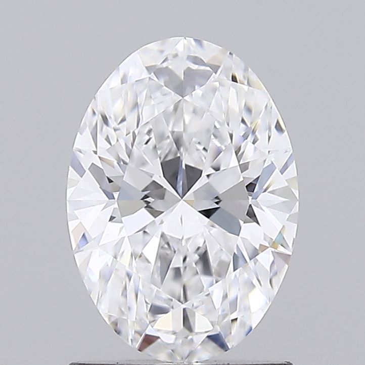 1.16 Carat Oval Lab Diamond with  Cut Diamond in 14KT  view 1

