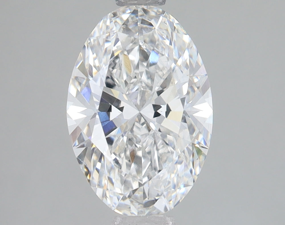 1.83 Carat Oval Lab Diamond with  Cut Diamond in 14KT  view 1
