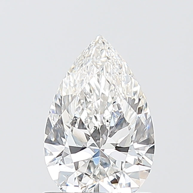 1.03 Carat Pear Lab Diamond with  Cut Diamond in 14KT  view 1
