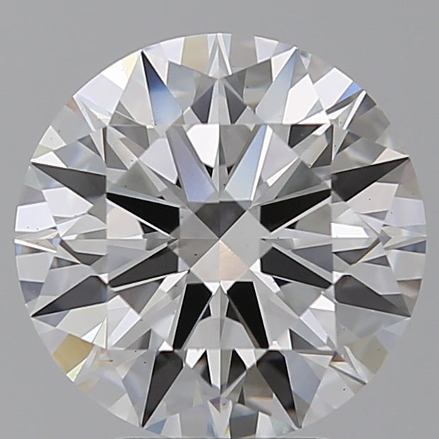 4.1 Carat Round Lab Diamond with  Cut Diamond in 14KT  view 1
