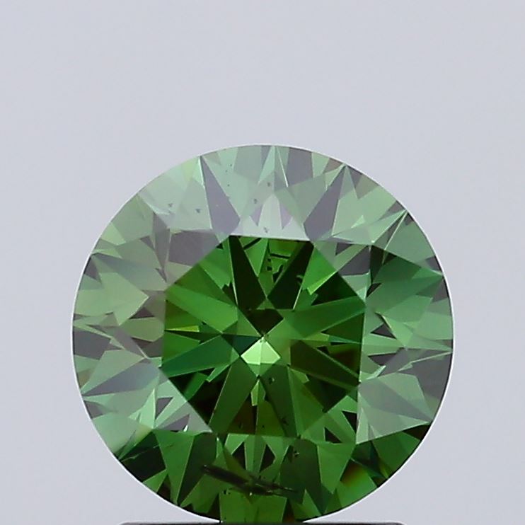 1.5 Carat Round Lab Diamond with  Cut Diamond in 14KT  view 1
