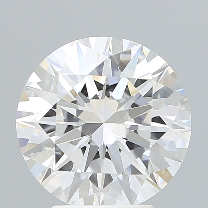 3.71 Carat Round Lab Diamond with  Cut Diamond in 14KT  view 1
