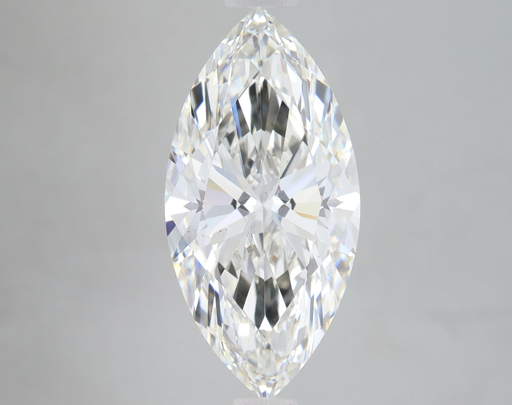 4.01 Carat Marquise Lab Diamond with  Cut Diamond in 14KT  view 1
