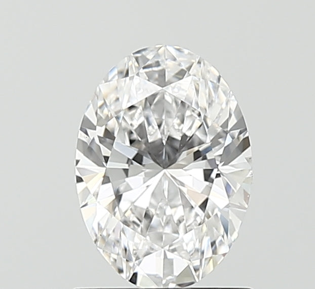 1.04 Carat Oval Lab Diamond with  Cut Diamond in 14KT  view 1
