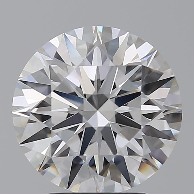 3.05 Carat Round Lab Diamond with  Cut Diamond in 14KT  view 1
