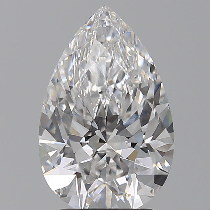 2.52 Carat Pear Lab Diamond with  Cut Diamond in 14KT  view 1
