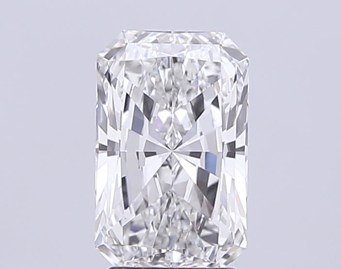 3.01 Carat Radiant Lab Diamond with  Cut Diamond in 14KT  view 1
