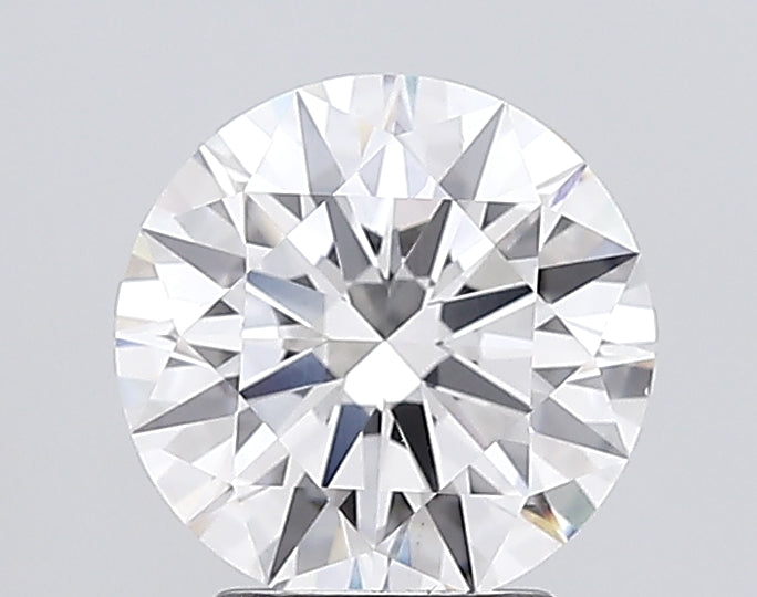 3.06 Carat Round Lab Diamond with  Cut Diamond in 14KT  view 1
