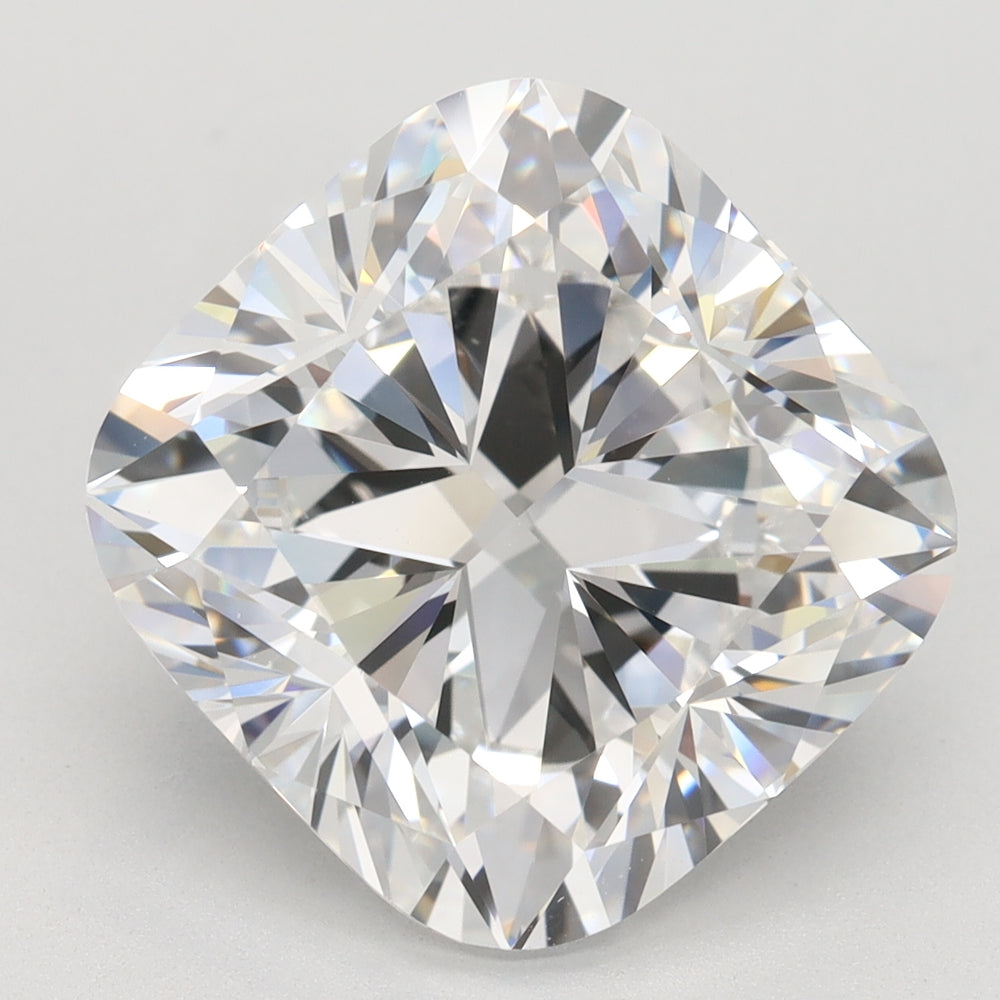 6.5 Carat Cushion Lab Diamond with  Cut Diamond in 14KT  view 1
