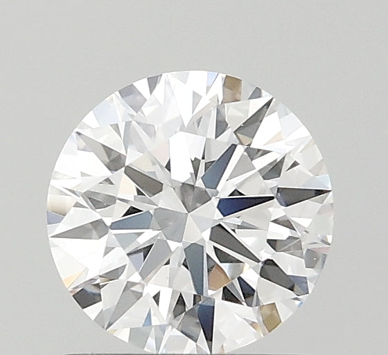 1.07 Carat Round Lab Diamond & 1.06 Carat Round Lab Diamond with  Cut Diamond in 14KT  view 1
