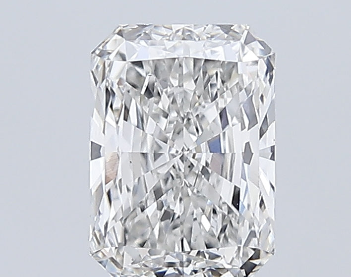 3.05 Carat Radiant Lab Diamond with  Cut Diamond in 14KT  view 1
