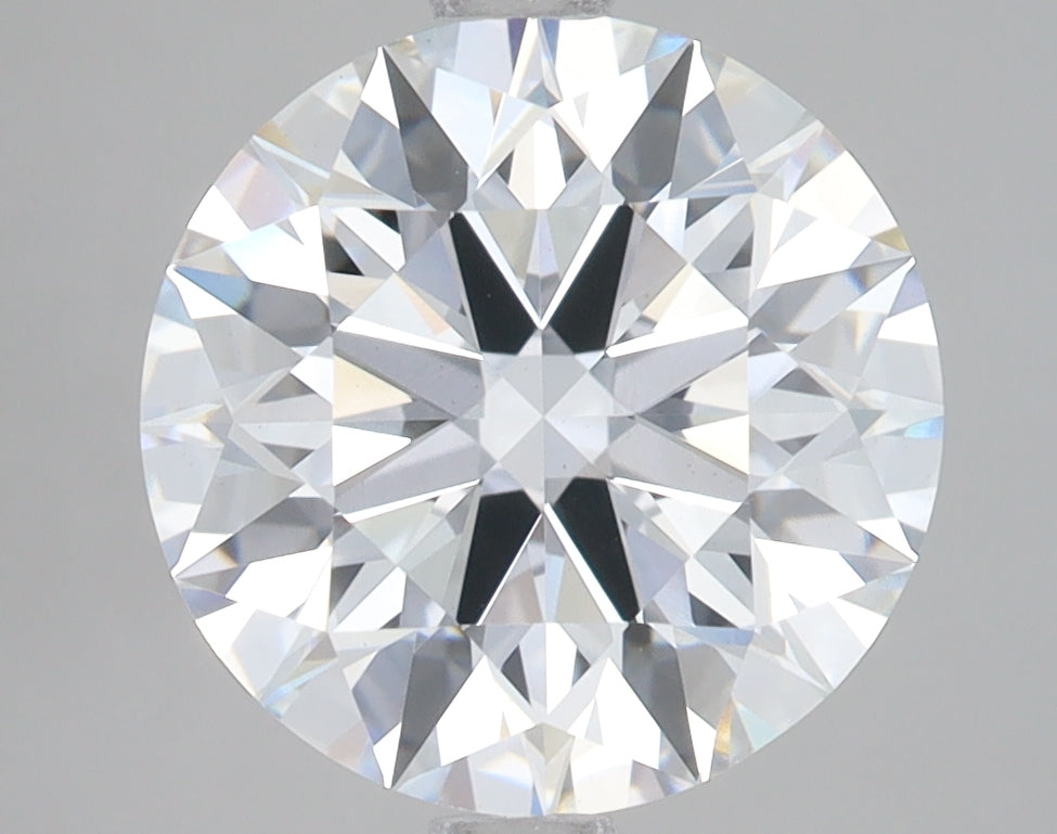 4.0 Carat Round Lab Diamond with  Cut Diamond in 14KT  view 1
