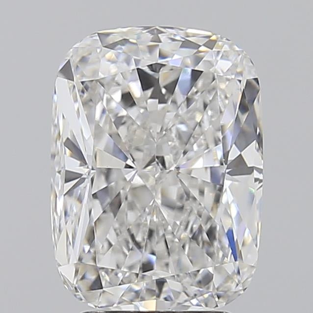 3.5 Carat Cushion Lab Diamond with  Cut Diamond in 14KT  view 1
