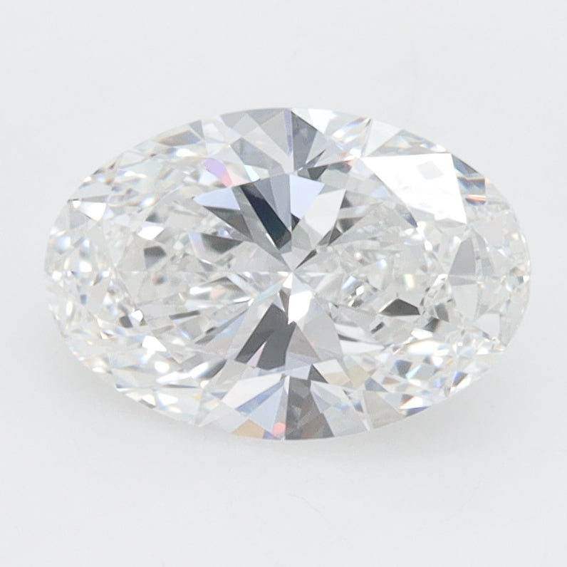 1.44 Carat Oval Lab Diamond with  Cut Diamond in 14KT  view 1
