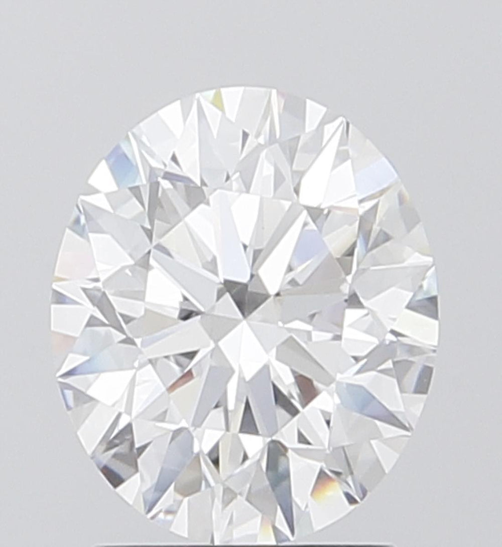 1.57 Carat Round Lab Diamond with  Cut Diamond in 14KT  view 1
