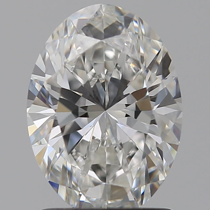 1.5 Carat Oval Lab Diamond with  Cut Diamond in 14KT  view 1
