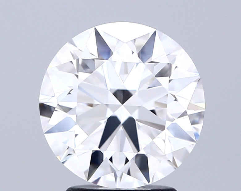 2.43 Carat Round Lab Diamond with  Cut Diamond in 14KT  view 1
