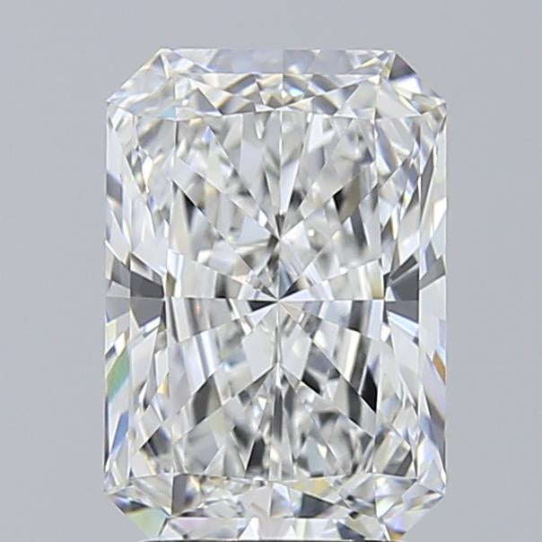 2.52 Carat Radiant Lab Diamond with  Cut Diamond in 14KT  view 1
